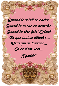 l'amiti&eacute;